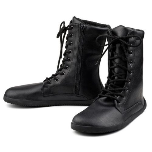 Ahinsa jaya black diagonal both shoes