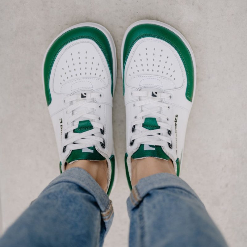 barebarics wave white green top down side styled on foot