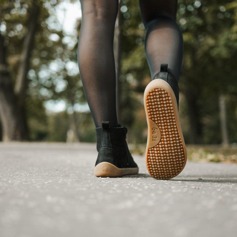 be lenka atlas black sole styled on foot