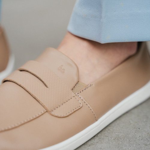 be lenka buena latte brown detail styled on foot