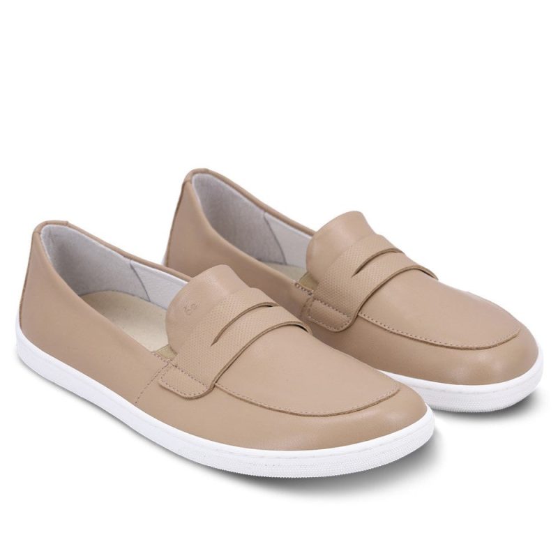 be lenka buena latte brown diagonal both shoes