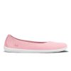 A photo of Light Pink Be Lenka Delight knitted flats with white soles. Right shoe is shown facing right against a white background. #color_light-pink