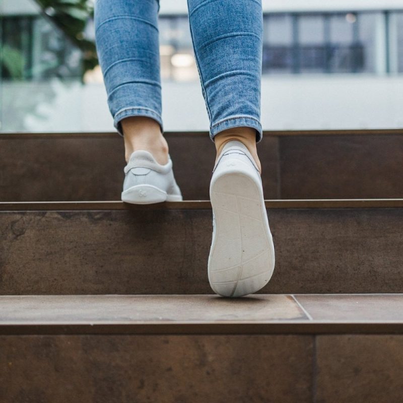 be lenka royale white beige sole back styled on foot