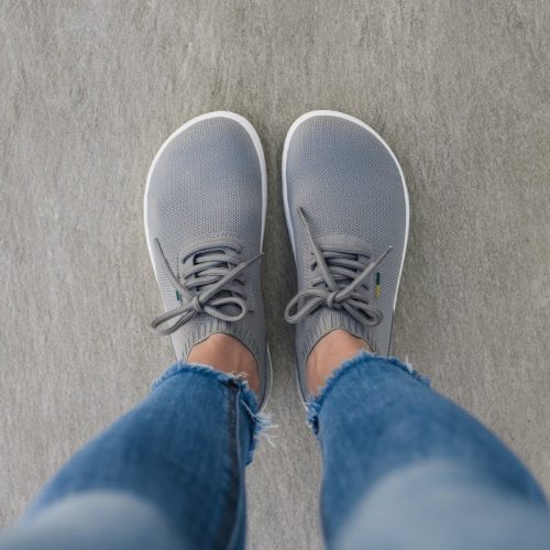 be lenka stride grey white top down styled on foot