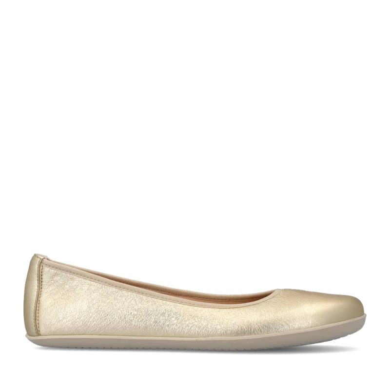 groundies lily metallic champagne right side