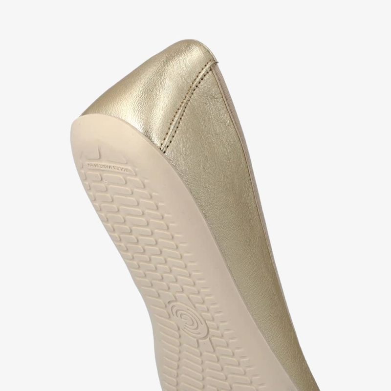 groundies lily metallic champagne sole