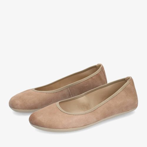 groundies lily taupe diagonal both shoes