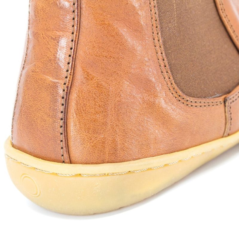 mukishoes chelsea caramel heel detail