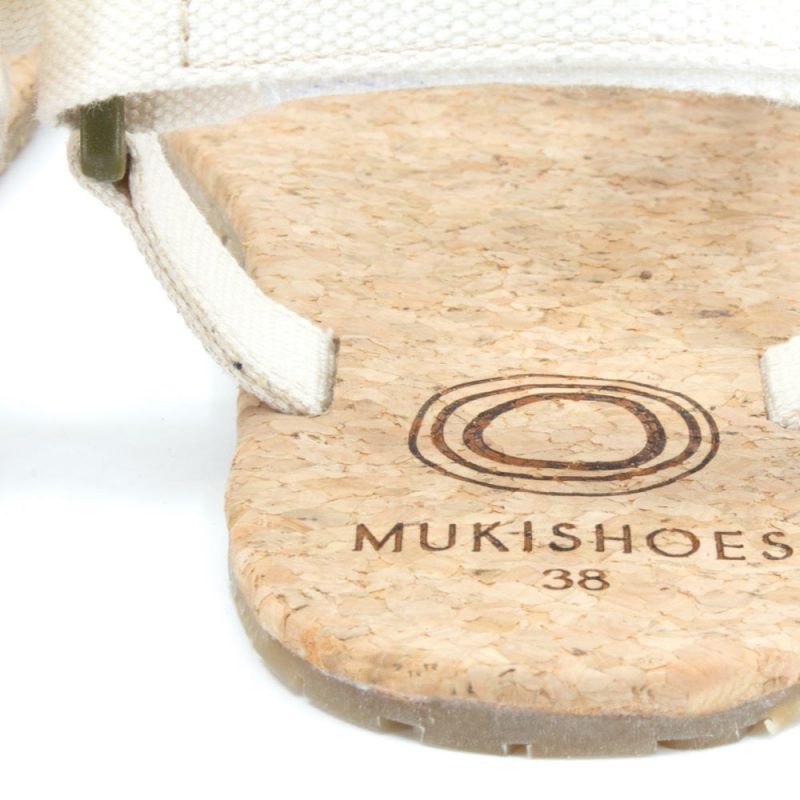 mukishoes solstice cream footbed detail