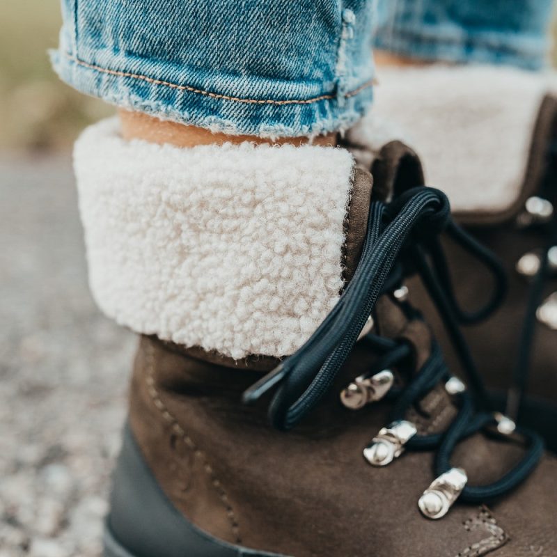 shapen lynx dark green ankle cuff detail styled on foot