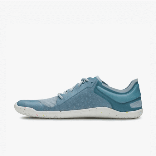 vivobarefoot primus lite III blue haze right shoe left side