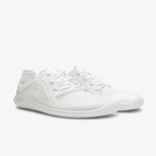 vivobarefoot primus lite III bright white diagonal