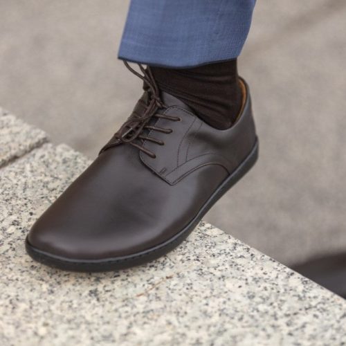 zaqq peaq dark brown diagonal on foot