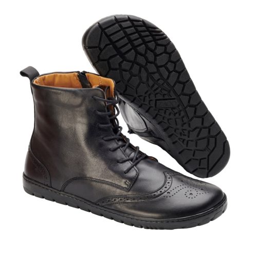 zaqq quintic brogue black digonal sole