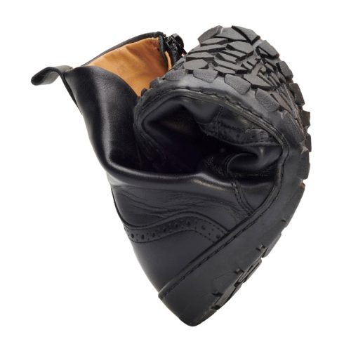 zaqq quintic brogue black rolled