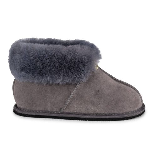 zeazoo shaun sheepskin slipper grey right side